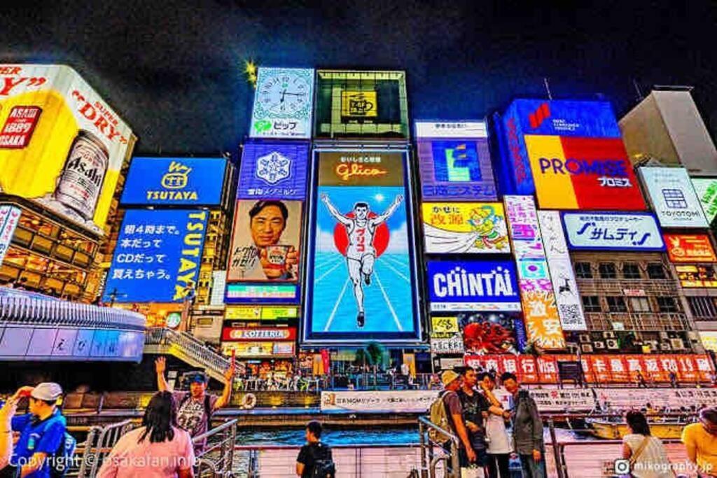 ー 8Greige ー 2Min Dotonbori Namba Kuromon Osaka Usj Wifi Unlimited Apartment Luaran gambar